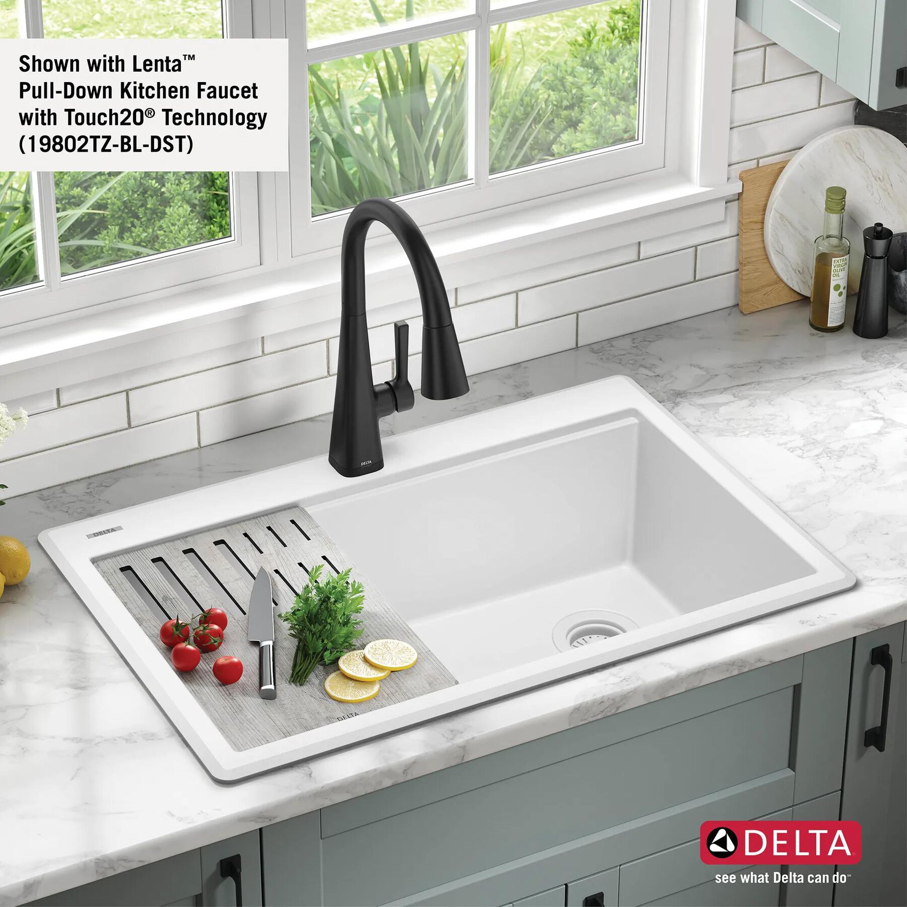 33&rdquo;&nbsp;Granite Composite&nbsp;Workstation Kitchen Sink&nbsp;Drop-In&nbsp;Top Mount Single Bowl with&nbsp;WorkFlow&trade; Ledge and Accessories